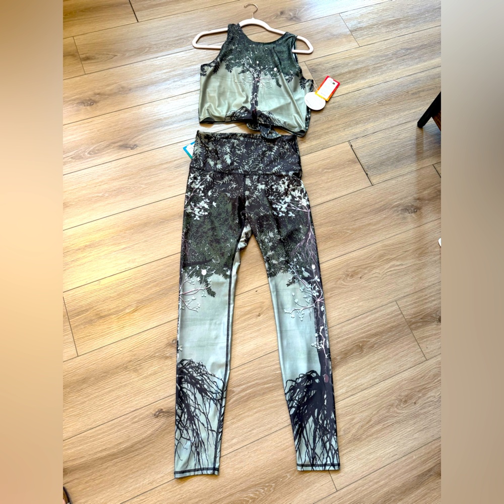 Yoga Democracy Leggings High-Waisted Stretch and Bra